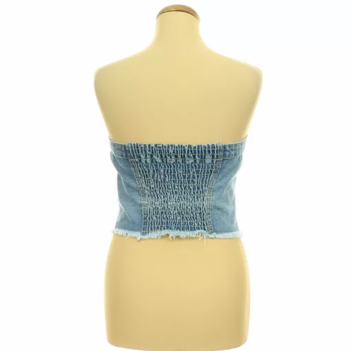 Shein gumírozott farmer top