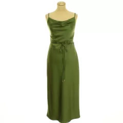 River Island zöld szaténruha