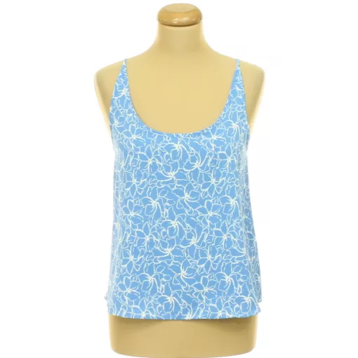 Primark virágmintás kék felső