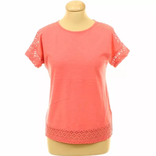 Marks&Spencer csipkés korall színű póló