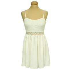 Divided csipkés krémszínű miniruha