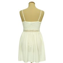 Divided csipkés krémszínű miniruha