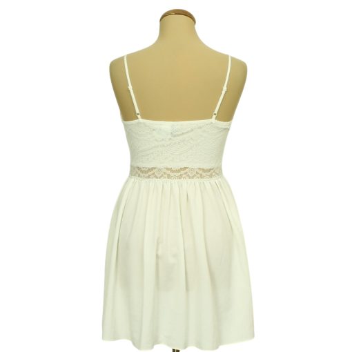 Divided csipkés krémszínű miniruha