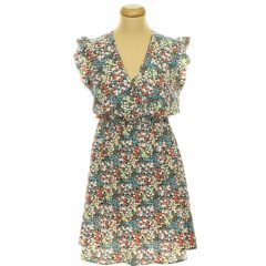 Színes virágmintás ruha