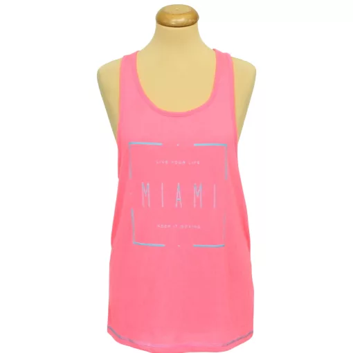 Primark feliratos neonpink trikó