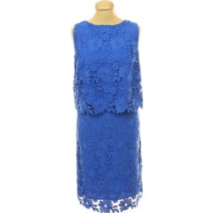 TU kék csipke ruha