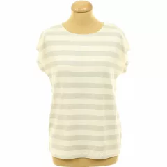 Csíkos ezüstcsillámos póló