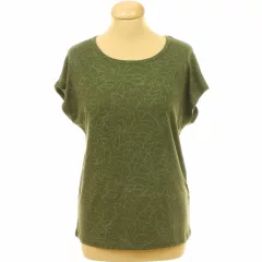 Mintás khakizöld póló