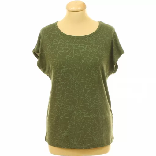 Mintás khakizöld póló