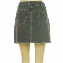 Topshop koptatott szürke farmer szoknya