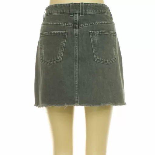 Topshop koptatott szürke farmer szoknya