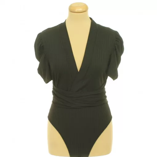 Shein anyagrátétes body