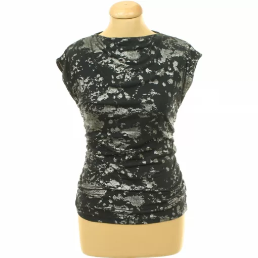 Ráncolt ezüstcsillámos trikó