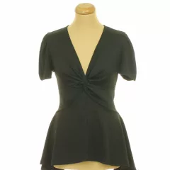 Shein csavart fekete felső