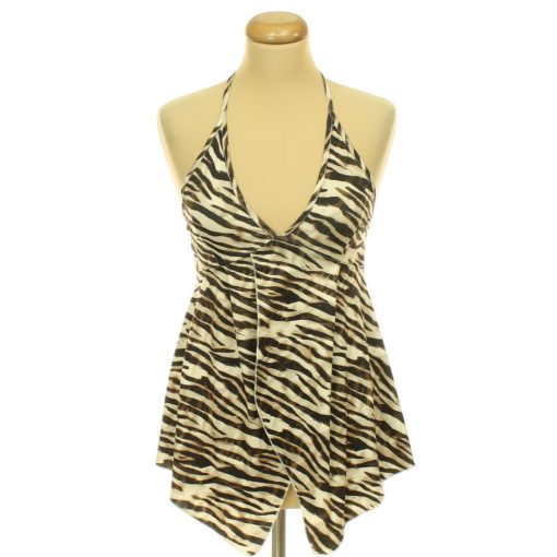 Shein mintás átlapolt felső