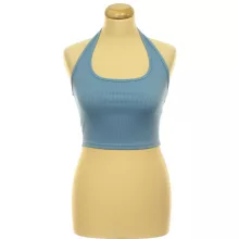 Shein nyakpántos kék top