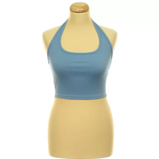 Shein nyakpántos kék top