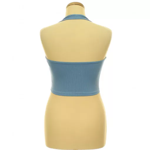 Shein nyakpántos kék top