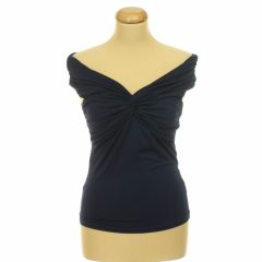 H&M csavart sötétkék felső