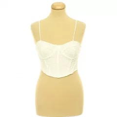 Bershka áttört mintás corset top