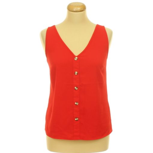Vero Moda álgombos piros felső