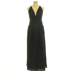 Boohoo gumírozott fekete ruha