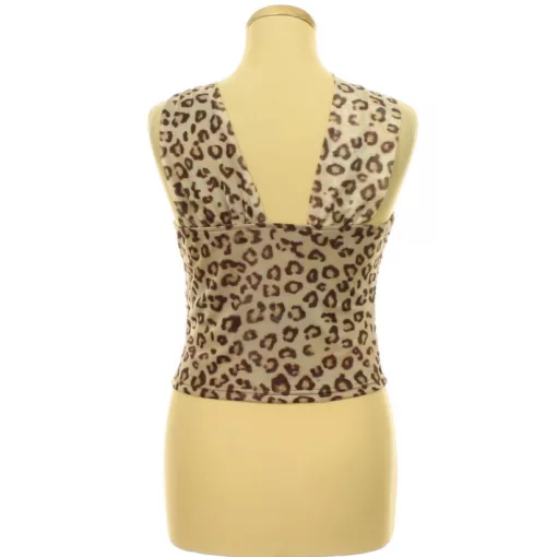Shein leopárdmintás necc top
