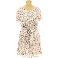 Camaieu ezüstcsíkos-virágmintás ruha