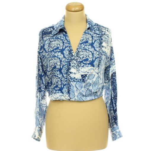 Zara mintás átlapolt felső