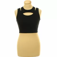 H&M fekete 2in1 top