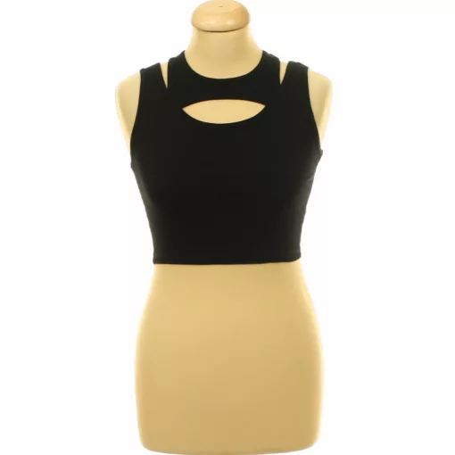 H&M fekete 2in1 top