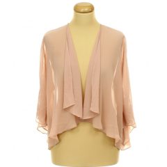 Púderrózsaszín muszlin felső