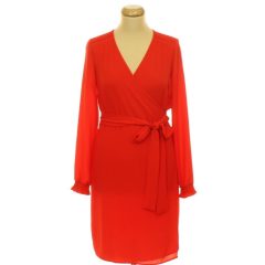 Kaffe piros átlapolt ruha