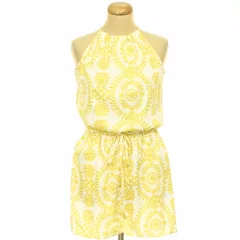 Shein mintás sárga overál