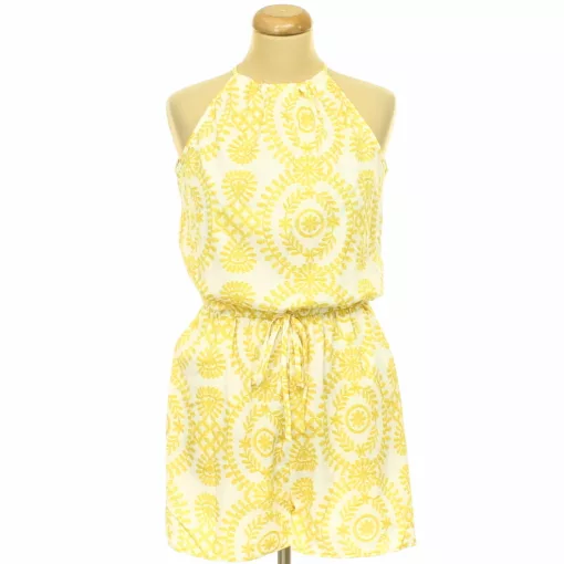 Shein mintás sárga overál