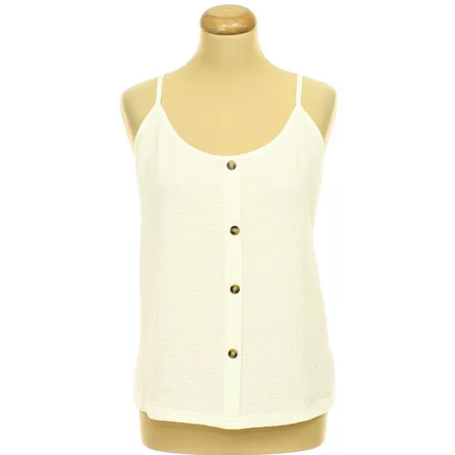 Álgombos fehér felső