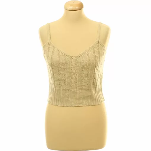 Shein csavartmintás kötött top