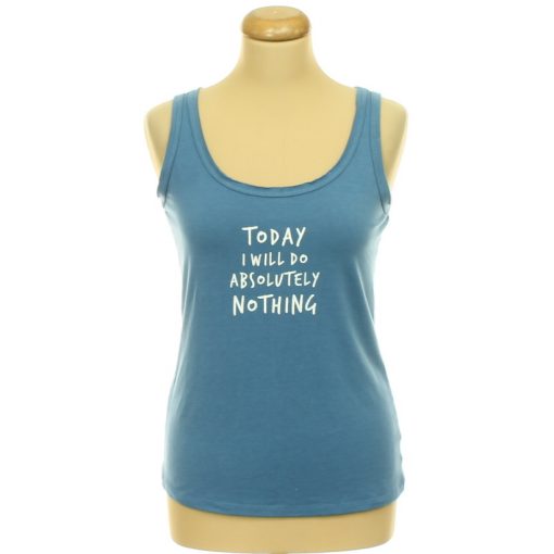 Feliratos kék trikó