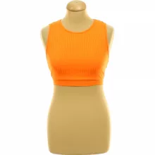 Shein narancssárga nyitott hátú top
