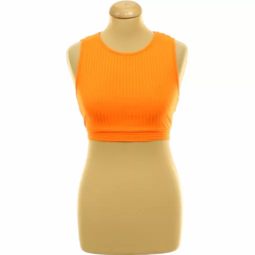 Shein narancssárga nyitott hátú top