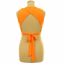 Shein narancssárga nyitott hátú top