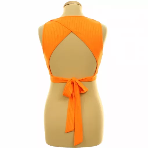 Shein narancssárga nyitott hátú top