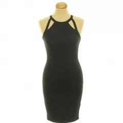 Miss Selfridge fekete pamut ruha