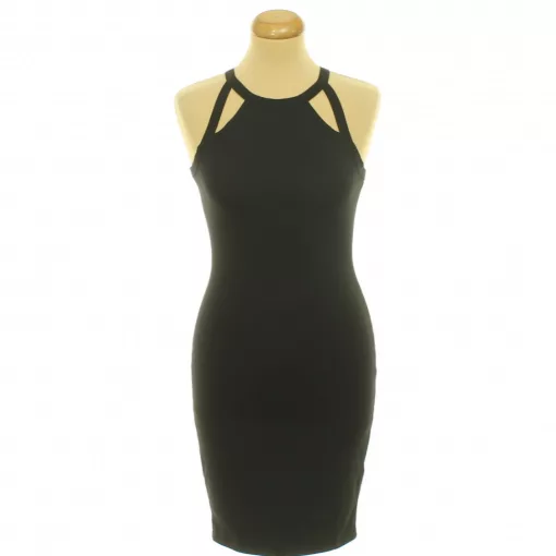 Miss Selfridge fekete pamut ruha
