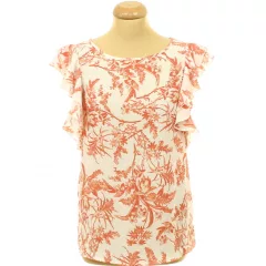 H&M fodros virágmintás blúz
