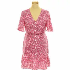 Shein virágmintás pink ruha