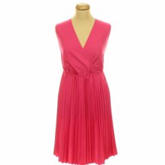 Shein pliszírozott pink ruha
