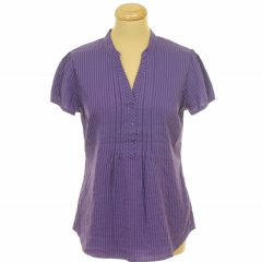 Yessica csíkos lila sztreccs blúz