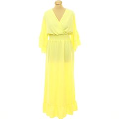 New Collection bő ujjú sárga ruha