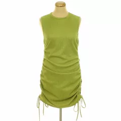 Shein ráncolt zöld ruha